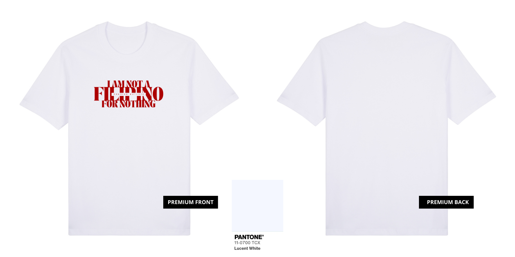 I Am Not A Filipino (Red Ink)