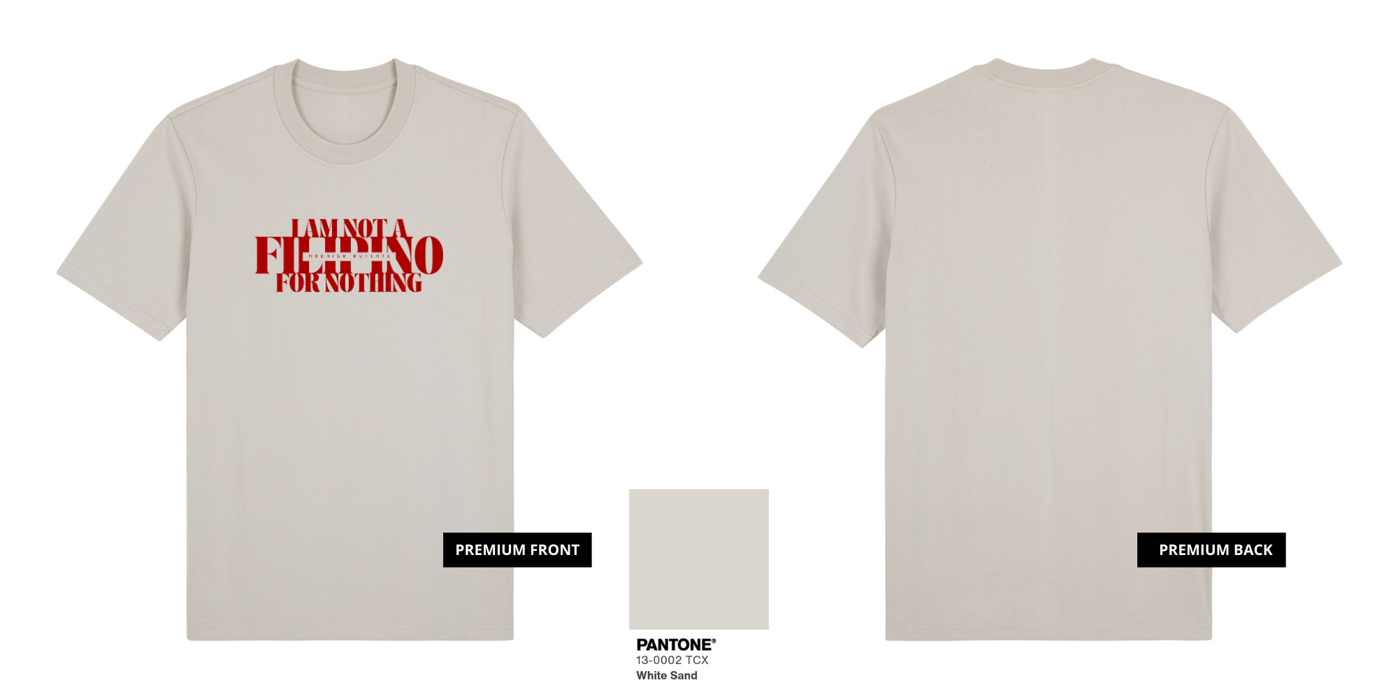 I Am Not A Filipino (Red Ink)