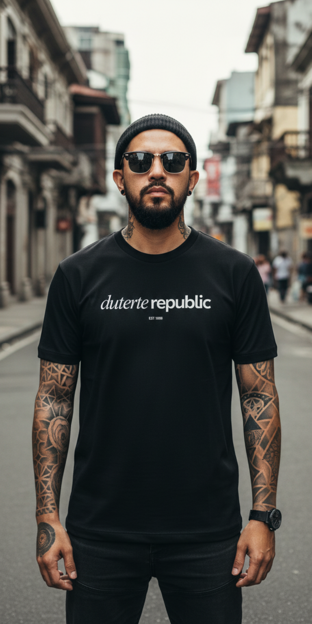 Duterte Republic Italic Bold (White Ink)
