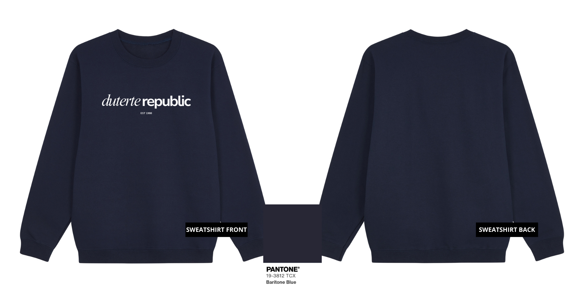 Duterte Republic Italic Bold (White Ink)